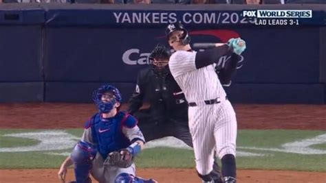 Aaron Judge Awakens With Big Run Hr In First Inning Of World Series