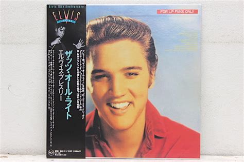 【傷や汚れあり】美品 Lp 帯付き エルヴィス・プレスリー ザッツ・オール・ライト Elvis Presley For Lp Fans