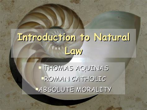 Natural Law Ppt