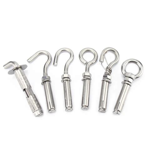 304 316 Stainless Steel Sleeve Anchor Closed Hook Eye Bolt Wall Concrete Anchor Buy Stainless