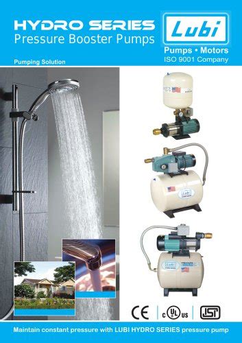 Pressure Booster Pumps Lubi Industries Llp Pdf Catalogs Technical Documentation Brochure