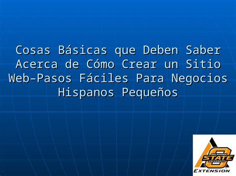 PPT Cosas Básicas que Deben Saber Acerca de Cómo Crear un Sitio Web