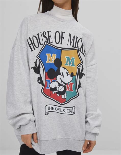 Venta Sudadera Mickey Mouse Mujer Bershka En Stock