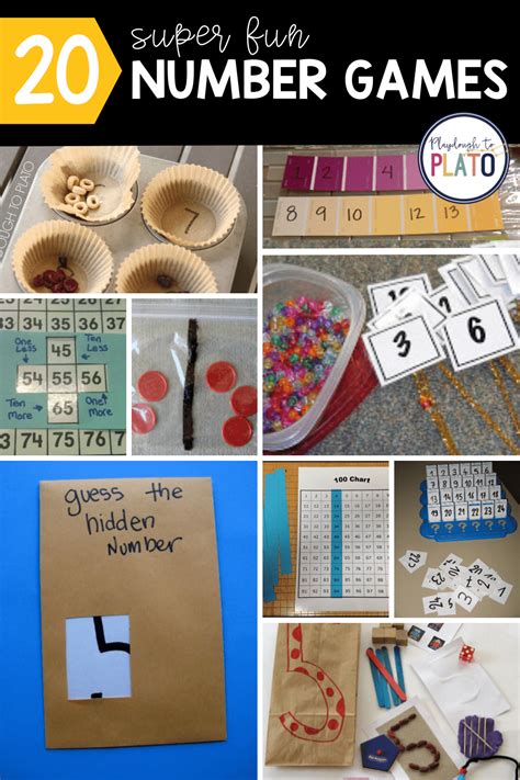 20 Super Fun Number Games for Kids - Playdough To Plato