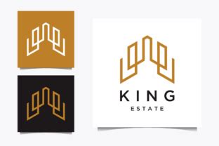 Building Logo With Abstract Crown Design Graphic By Bayu PJ Creative