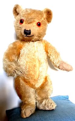 Antique Teddy Bear Chiltern Hugmee C Vintage Old Toy Ebay