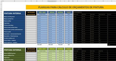 Planilha de Orçamento de Obra Download Grátis Das Planilhas TC