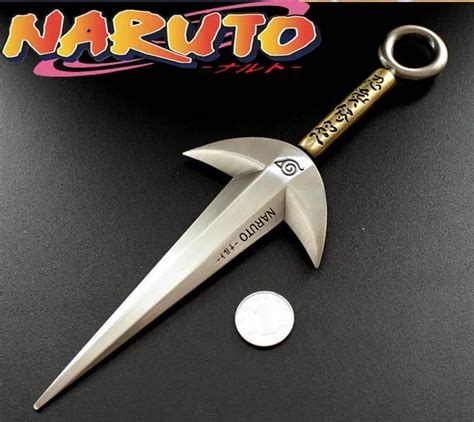 Naruto Fourth Hokage Yondaime Namikaze Minato Kunai With Leather Case