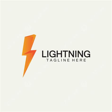 Plantilla De Diseño De Logotipo De Electricidad De Rayo Trueno Vector