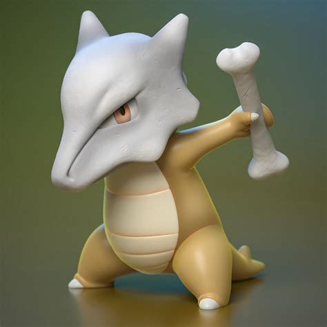 Stl File Marowak Pokemon 🐉・3d Print Object To Download・cults