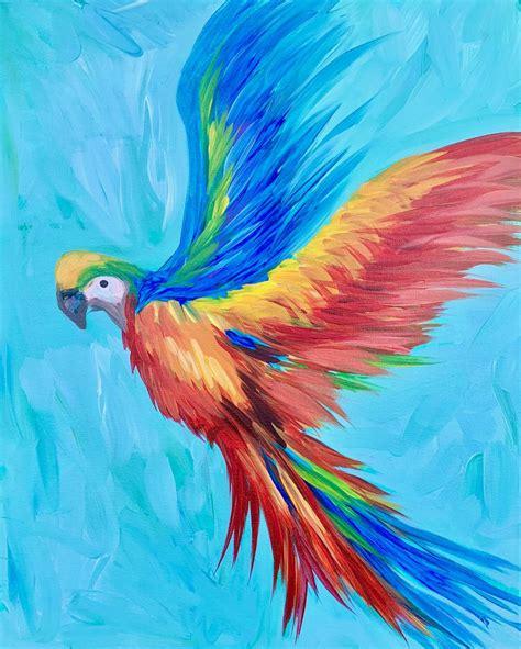 Rainbow Parrot - Creative Color Art Studios