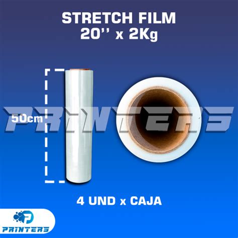 Stretch Film De 20 X 2kg Altura 50 Cm Caja X4 Unid IMPRESORAS DE