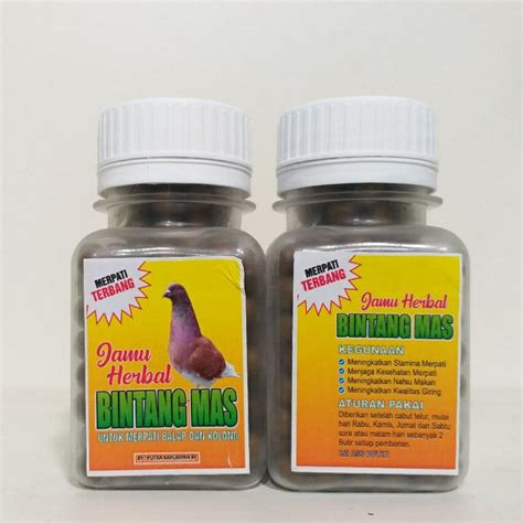 Jual PIL JAMU HERBAL TERBANG DAN ISTIRAHAT MERPATI BINTANG MAS Shopee