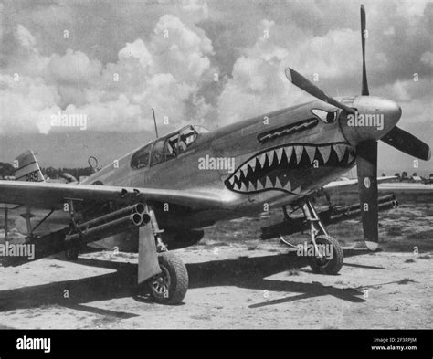 Rocket Installation On A North American P 51 Of The 14th Air Force In