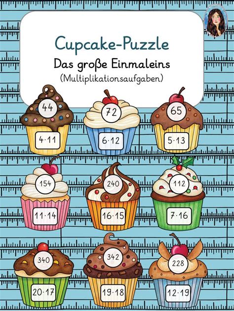 Cupcake Puzzle Das große Einmaleins Multiplikation