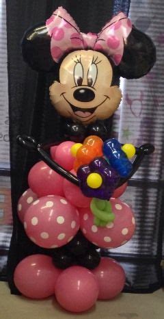 Minnie Mouse Balloon Sculpture Minnie Mouse Balloons, Info Board, Party Balloons, Sculpture ...