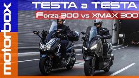 Honda Forza 300 2018 Vs Yamaha Xmax 300 La Prova Comparativa Youtube