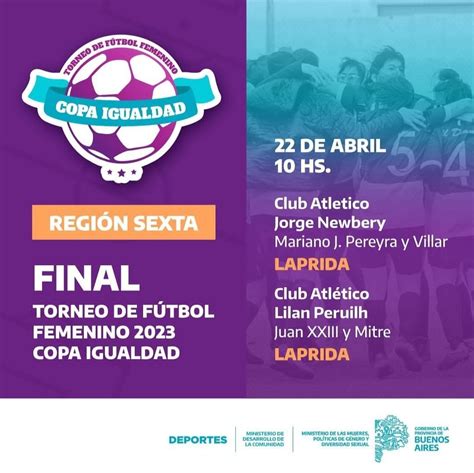 Se Viene La Gran Final De La Copa Igualdad De La Sexta Sección Municipalidad De Coronel Suárez