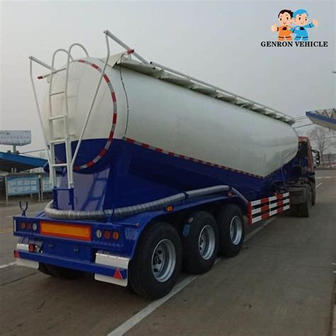 Tri Axles Mechanical Suspension And Air Suspension Tanker Bulk Cement