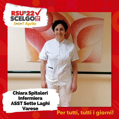 Rsu 2022 Mi Candido Con Fp Cgil Chiara Spitaleri Infermiera ASST