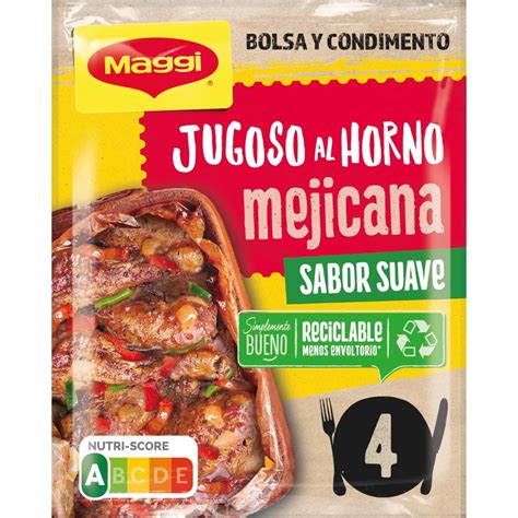 Sazonador Receta Mejicana Jugoso Al Horno Maggi G