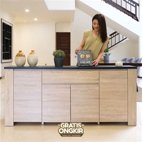 Jual Melody Furniture Lemari Laci Serbaguna Buffet Mathias Sideboard