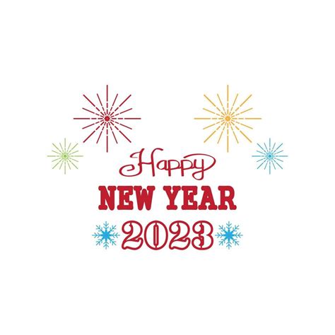 Happy New Year Logo Vector Illustration 14472936 Vector Art at Vecteezy