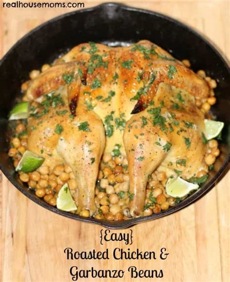 {Easy} Roasted Chicken & Garbanzo Beans