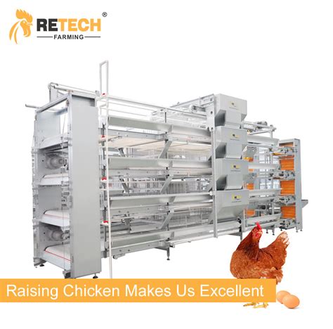 H Type Fully Automatic Chicken Layer Cage For Poultry Farm Equipment In