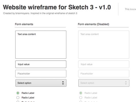 Web UI Wireframe Sketch freebie - Download free resource for Sketch ...