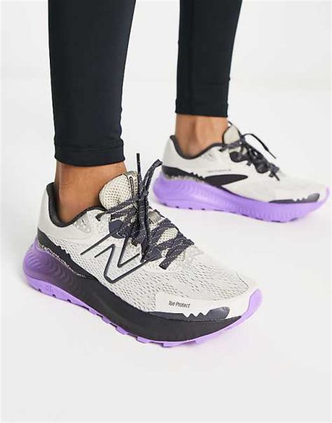 New Balance Trail Nitrel Sneakers Bianche E Viola Asos