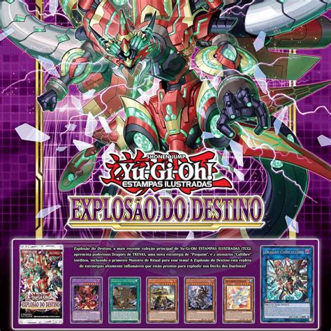 Booster Yu Gi Oh Estampas Ilustradas Explos O Do Destino Joga Board