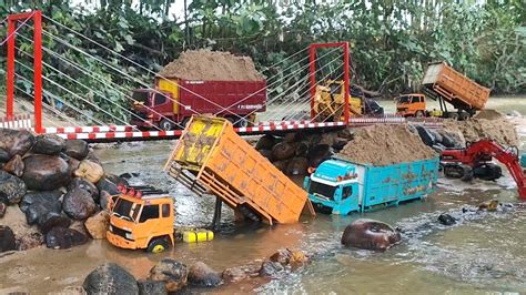 Finishing Tahap Terakhir Proyek Jembatan Selesai Rc Dam Truk Hino