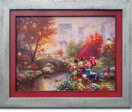 Mickey And Minnie Sweetheart Central Park By Thomas Kinkade Studios