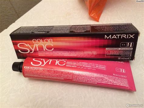 Крем-краска без аммиака MATRIX Color Sync - «Мое первое домашние ...