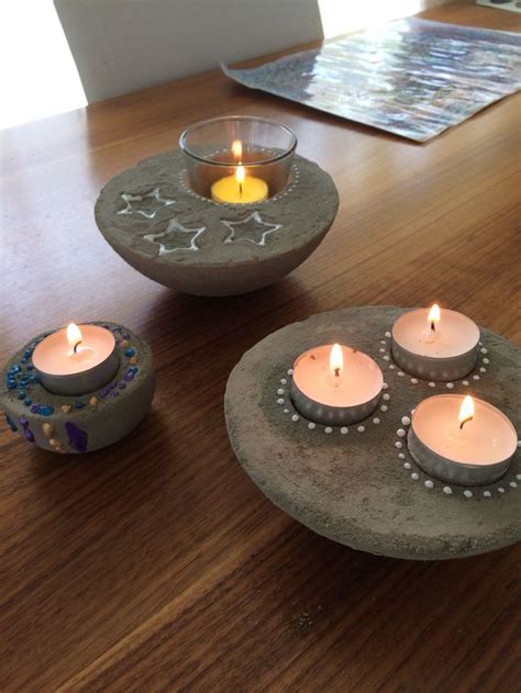 Pin By Terina Annis On Candle Ideas Concrete Crafts Cement Crafts