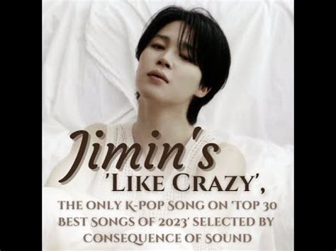 Jimin Dose Like Crazy The Only K Pop Song On Top Best