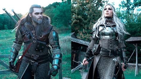 Geralt Ursine Grandmaster Armor And Ciri Knight Armor The Witcher 3