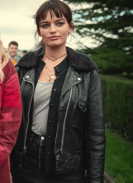 Sex Education So Maeve Wiley Leather Jacket Panther Jackets