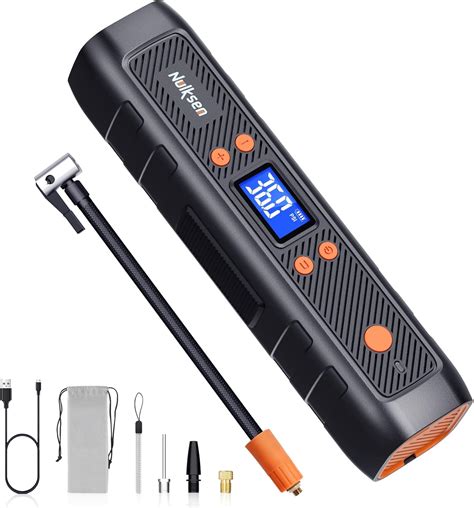 Nulksen Portable Tire Inflator And Air Compressor 150psi Cordless Pump With 6000mah Battery