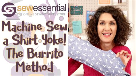 How To Sew A Shirt Yoke The Burrito Machine Sewn Method Youtube