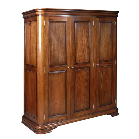 Antoinette French Sleigh Triple Wardrobe Sleigh Bedroom Furniture