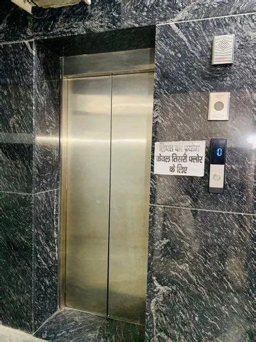 Stainless Steel Residential Elevator With Machine Room Maximum Speed