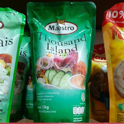 Jual Maestro Thousand Island Salad Dressing 1kg Shopee Indonesia