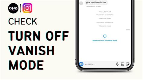 How To Turn Off Vanish Mode On Instagram 2023 YouTube