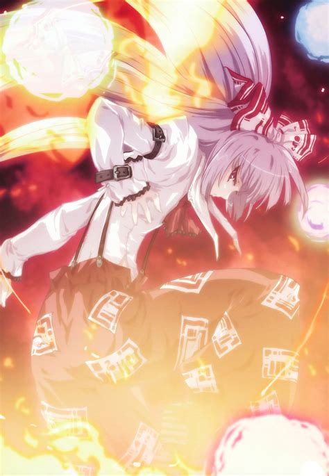 Fujiwara No Mokou Fujiwara No Mokō Touhou Mobile Wallpaper By