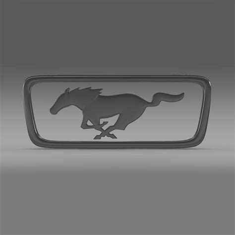 Ford Mustang Pony Logo - 3D Model by Creative Idea Studio