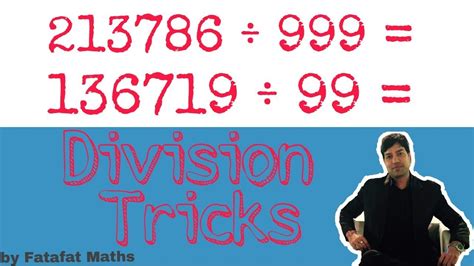 Trick to divide by 999; 99 or 9( In Hindi)| by Fatafat Maths - YouTube