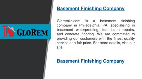 Ppt Basement Finishing Company Gloremllc Powerpoint Presentation