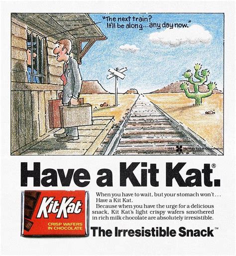 Kit Kat ad, 1985 : r/vintageads